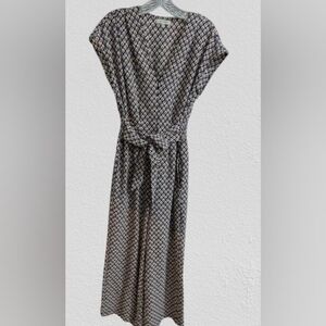 Max Studio Geometric Print Maxi Pantsuit Romper Women's XS